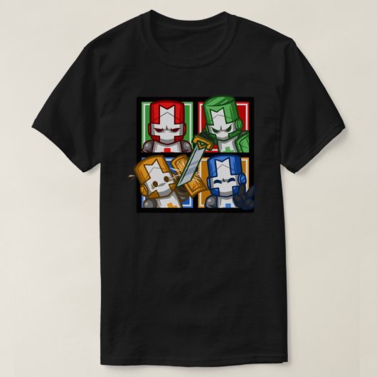 Castle Crashers Four-Square Essential T-Shirt.png T-shirt (Design voorkant)