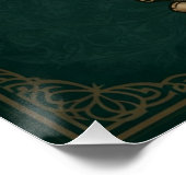 "Castle Crest of Honor" Aanpasbare middeleeuwse po Perfect Poster (Hoek)