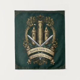 "Castle Crest of Honor"  Middeleeuws Wandkleed