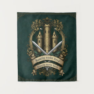 "Castle Crest of Honor"  Middeleeuws Wandkleed