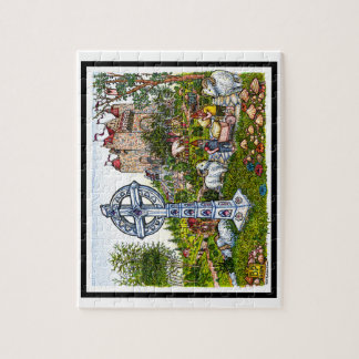 Castle Cross Puzzle Legpuzzel