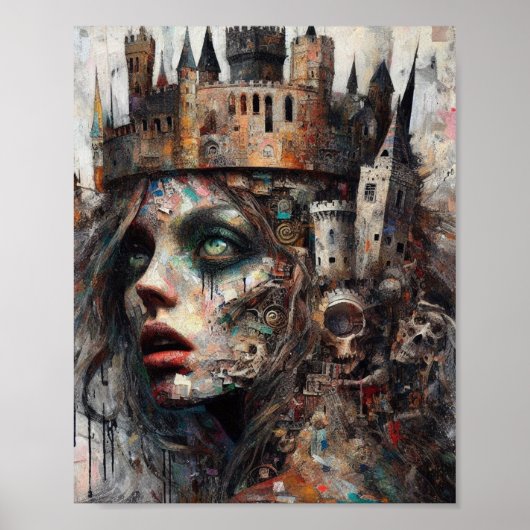 Castle Crown Woman Poster (Voorkant)