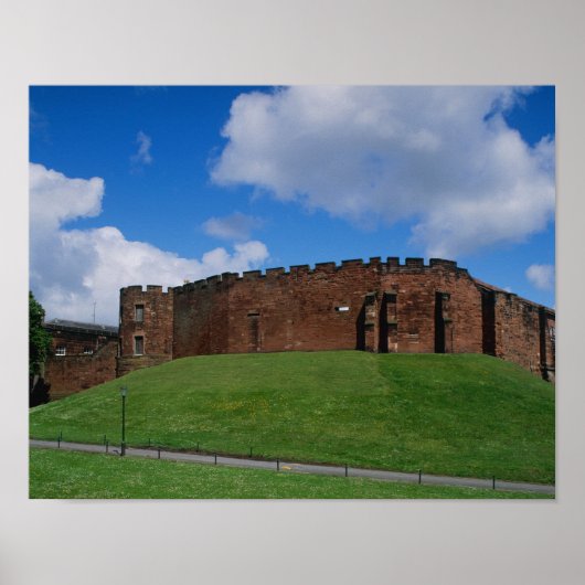 Castle die halve maantoren toont, Chester Poster (Voorkant)