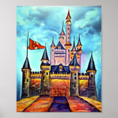 Castle Digital Fantasy Art Poster #01 (Voorkant)