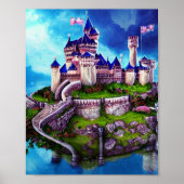 Castle Digital Fantasy Art Poster #02 (Voorkant)