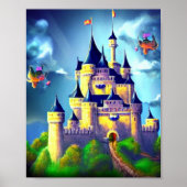 Castle Digital Fantasy Art Poster #03 (Voorkant)
