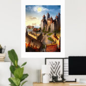 Castle Digital Fantasy Art Poster #04 (Thuiskantoor)