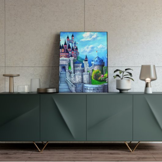 Castle Digital Fantasy Art Poster #06