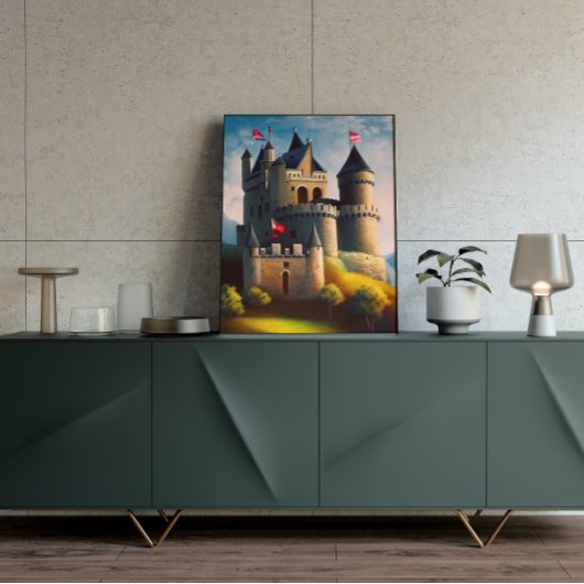 Castle Digital Fantasy Art Poster #06