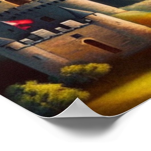 Castle Digital Fantasy Art Poster #06 (Hoek)