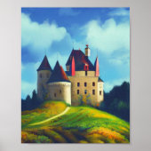 Castle Digital Fantasy Art Poster #07 (Voorkant)