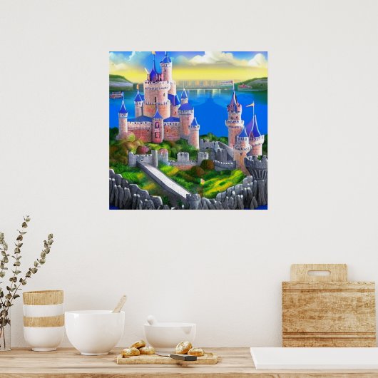 Castle Digital Fantasy Art Poster #07 (Keuken)