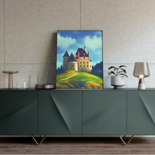 Castle Digital Fantasy Art Poster #07