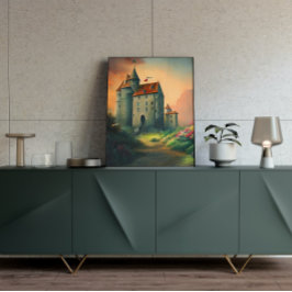 Castle Digital Fantasy Art Poster #08