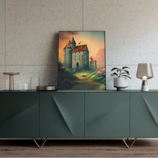 Castle Digital Fantasy Art Poster #08