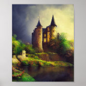 Castle Digital Fantasy Art Poster #09 (Voorkant)