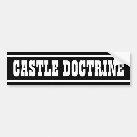 Castle Doctrine Bumpersticker (Voorkant)