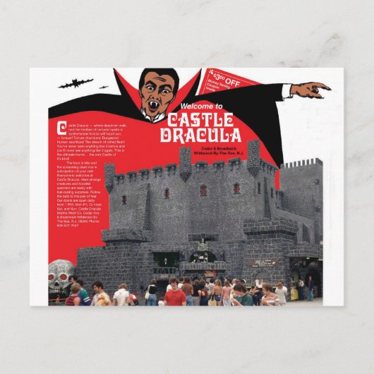 Castle Dracula in Wildwood, New Jersey Briefkaart (Voorkant)