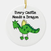 Castle Dragon Keramisch Ornament (Voorkant)