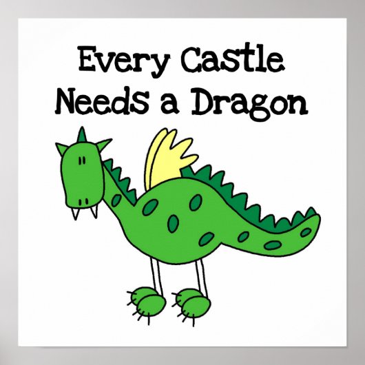 Castle Dragon Poster (Voorkant)
