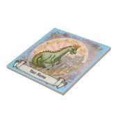 Castle Dragon tile Tegeltje (Zijkant)