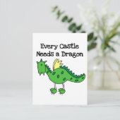 Castle Dragon Tshirts en Gifts Briefkaart (Staand voorkant)