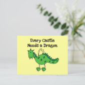Castle Dragon Tshirts en Gifts Briefkaart (Staand voorkant)