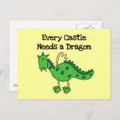Castle Dragon Tshirts en Gifts Briefkaart (Voorkant / Achterkant)