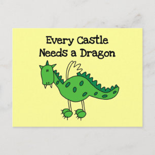 Castle Dragon Tshirts en Gifts Briefkaart
