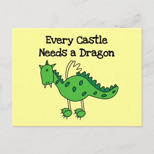 Castle Dragon Tshirts en Gifts Briefkaart (Voorkant)