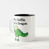 Castle Dragon Tweekleurige Koffiemok (Voorkant links)