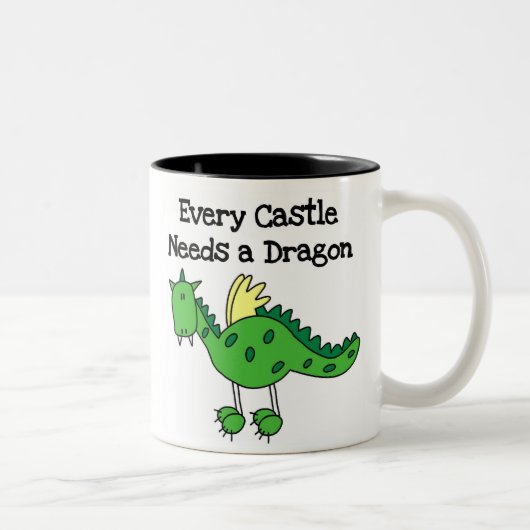 Castle Dragon Tweekleurige Koffiemok (Rechts)
