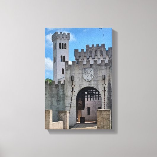 Castle Drawbridge Canvas Afdruk (Voorkant)