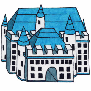 Castle Drawing Illustration Magnet cutout Fotobeeldje Magneet