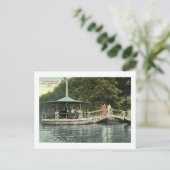 Castle Edward, Lake Hopatcong, Vintage van NJ Briefkaart (Staand voorkant)