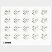 Castle en Dragon Fairytale Bedankt Ronde Sticker (Vel)