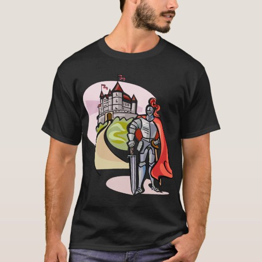 Castle en Knight T-shirt (Voorkant)