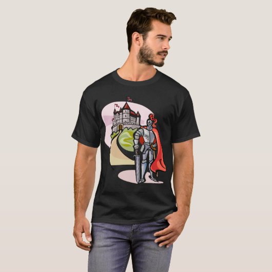 Castle en Knight T-shirt (Voorkant volledig)