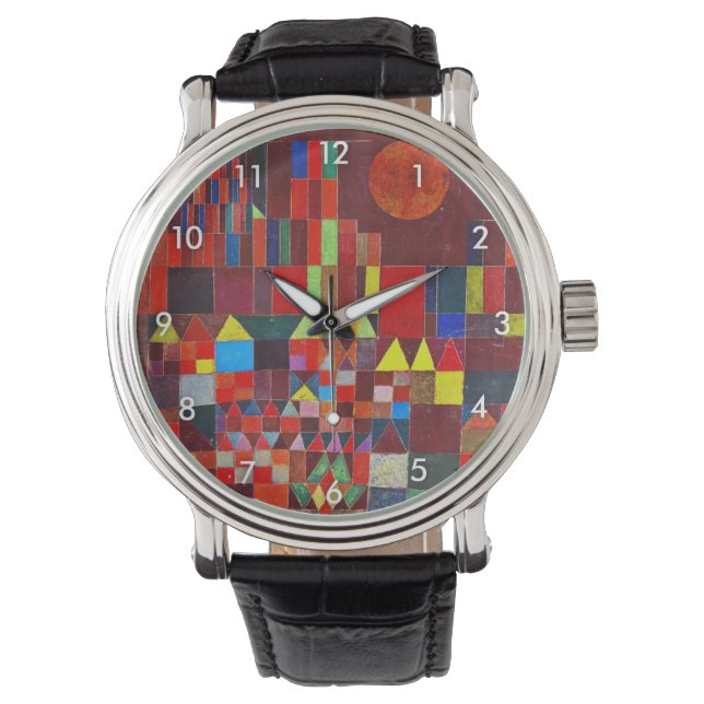 Castle en Sun, Paul Klee Horloge (Voorkant)