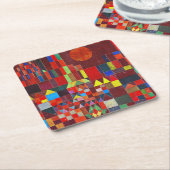 Castle en Sun, Paul Klee Kartonnen Onderzetters (Schuin)