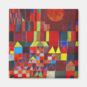 Castle en Sun, Paul Klee Magneet (Voorkant)