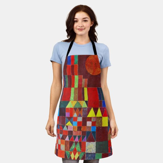 Castle en Sun, Paul Klee Schort (Gedragen)