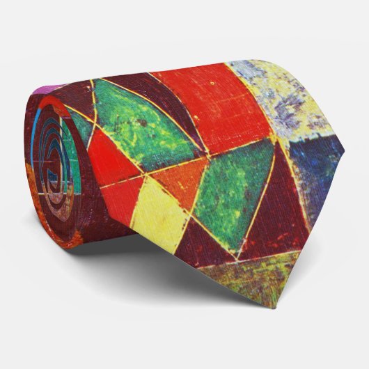 Castle en Sun, Paul Klee Stropdas (Opgerold)