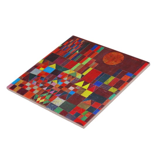 Castle en Sun, Paul Klee Tegeltje (Zijkant)