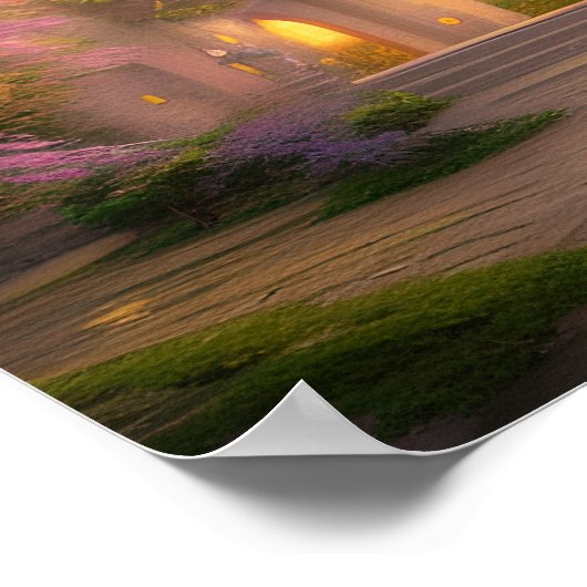 Castle Enchanted Forest Fantasy Art Poster (Hoek)