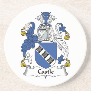 Castle Family Crest Zandsteen Onderzetter