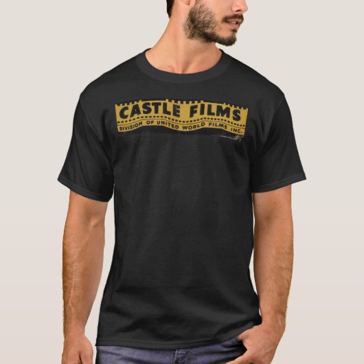 CASTLE FILMS Logo Yellow Classic T-Shirt (Voorkant)