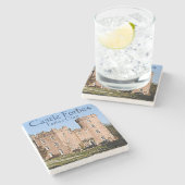 Castle Forbes - Forbes Clan Stenen Onderzetter (Zijkant)