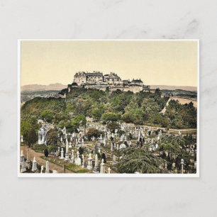 Castle from tower, Stirling, Scotland classic Phot Briefkaart