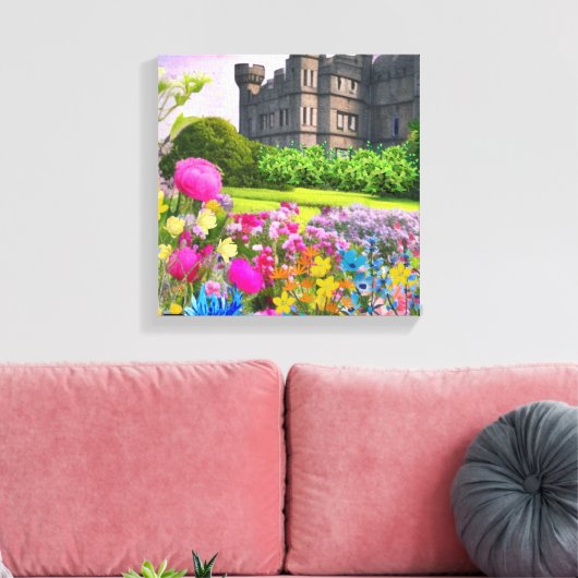 Castle Garden Canvas Afdruk (Insitu (Woonkamer))